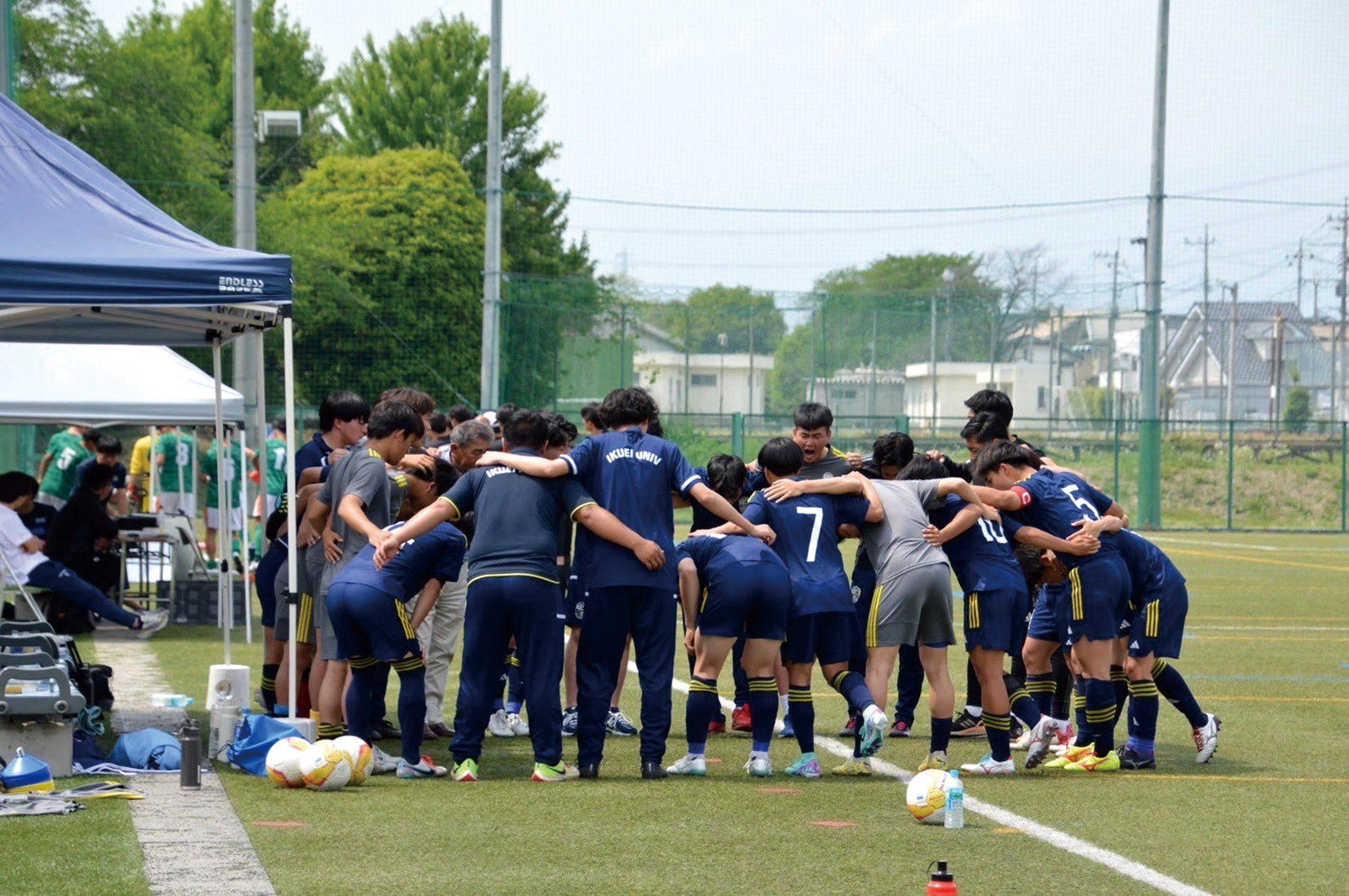 男子サッカー部の練習風景