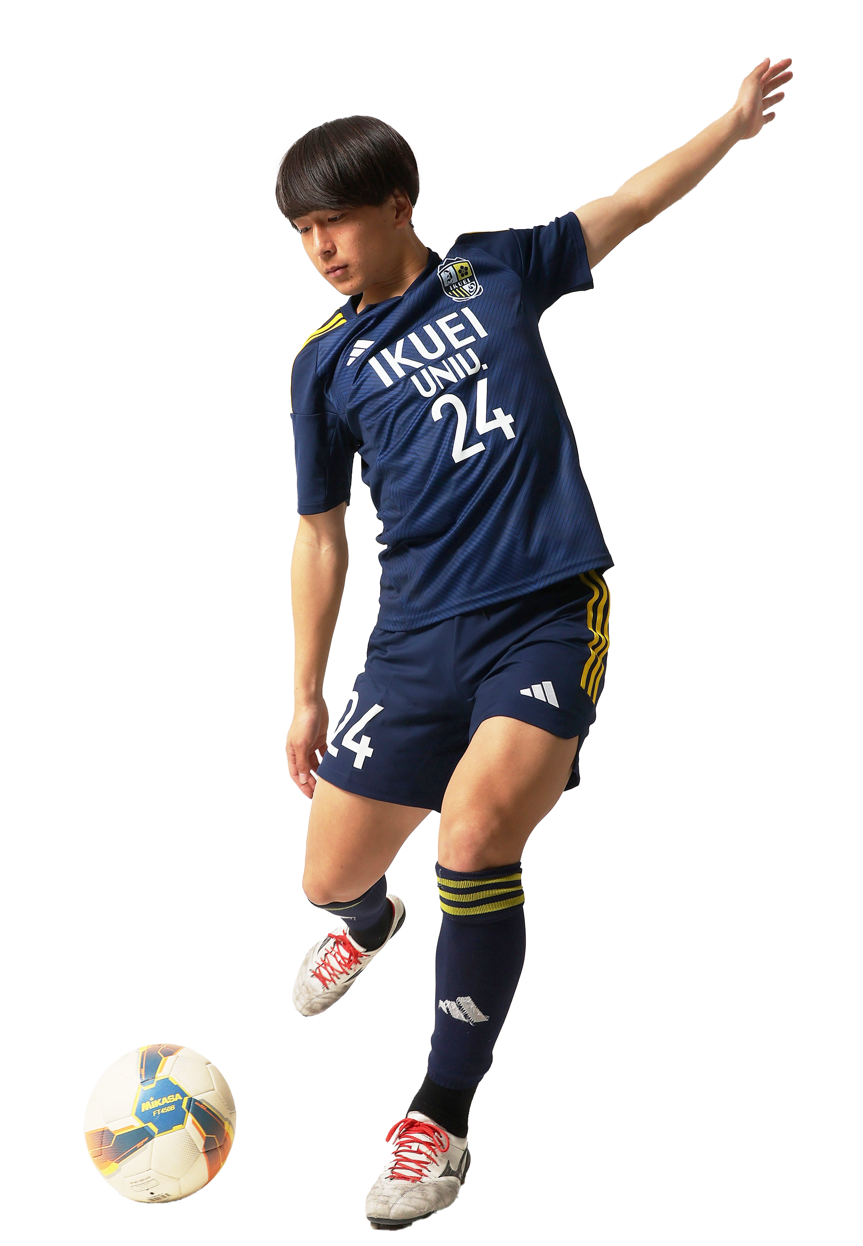 男⼦サッカー部の選手